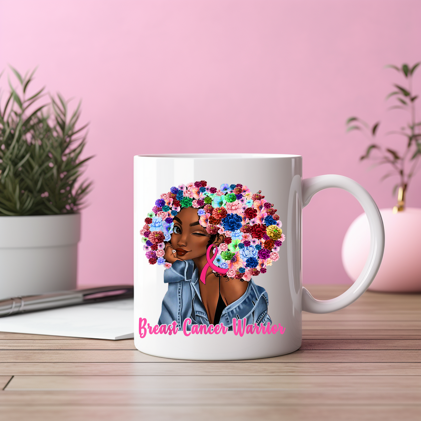 Breast Cancer Warrior Mug