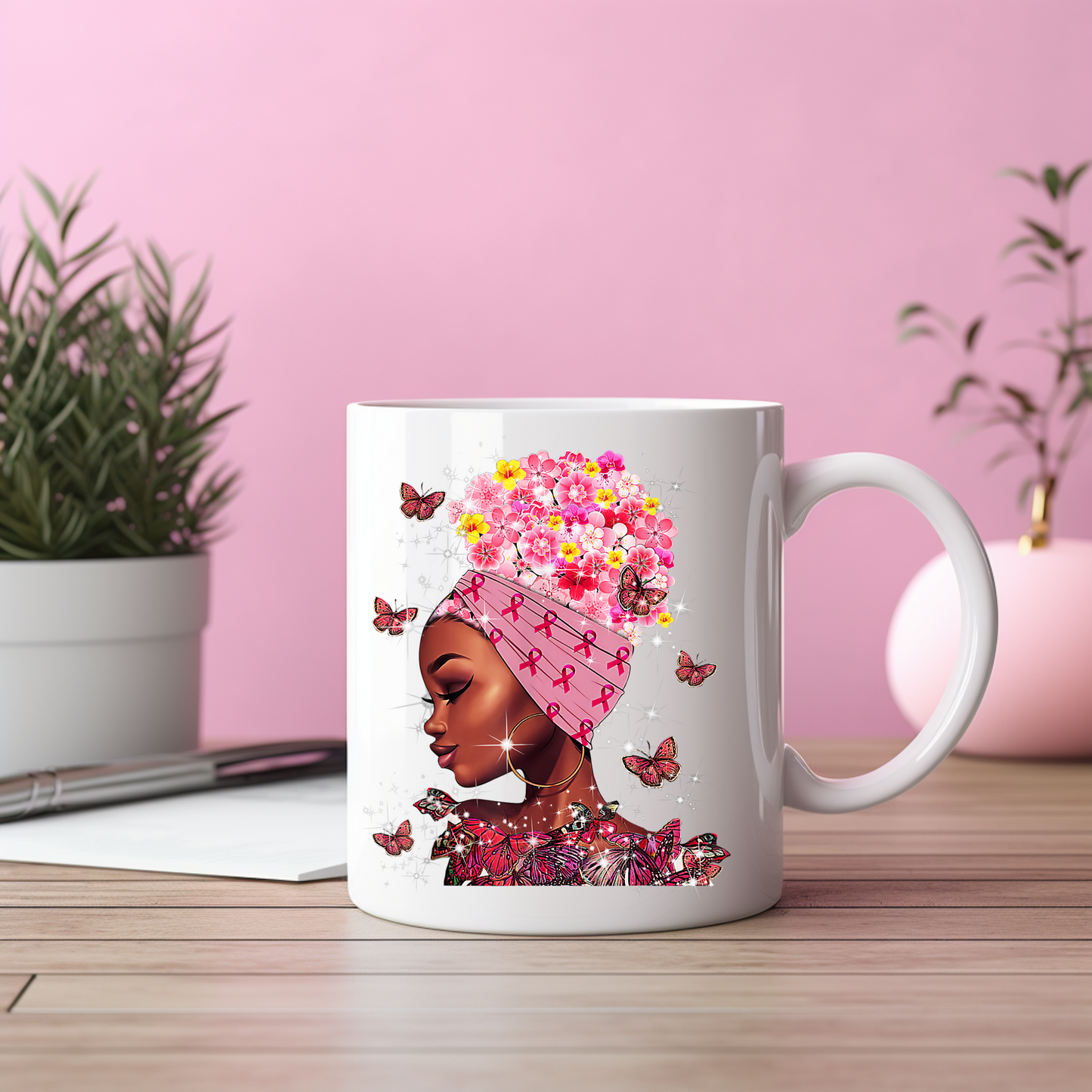 🌸 Floral Warrior Mug