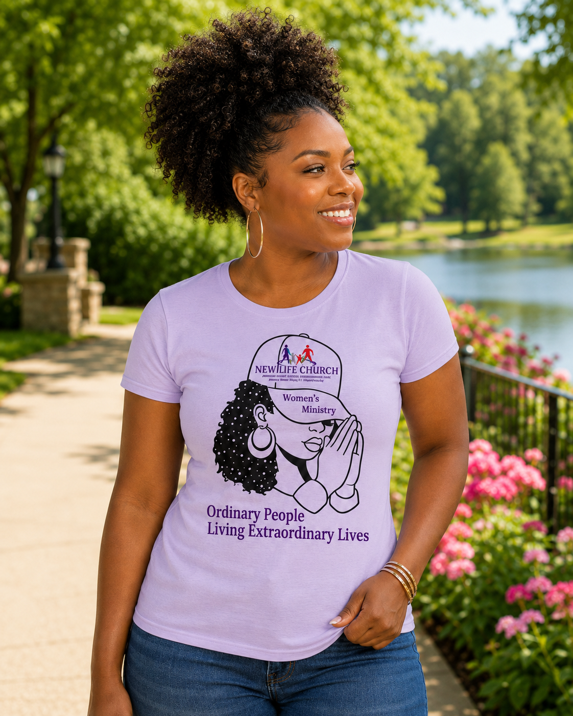 New Life Church Women’s Ministry T-Shirt – Ordinary People Living Extraordinary Lives