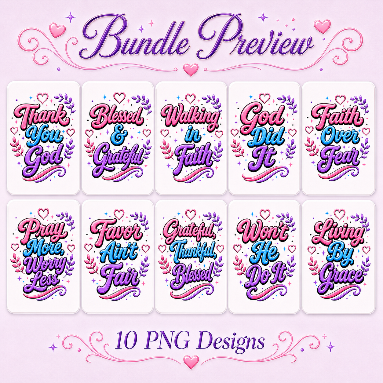 Faith PNG Starter Bundle – Digital Download