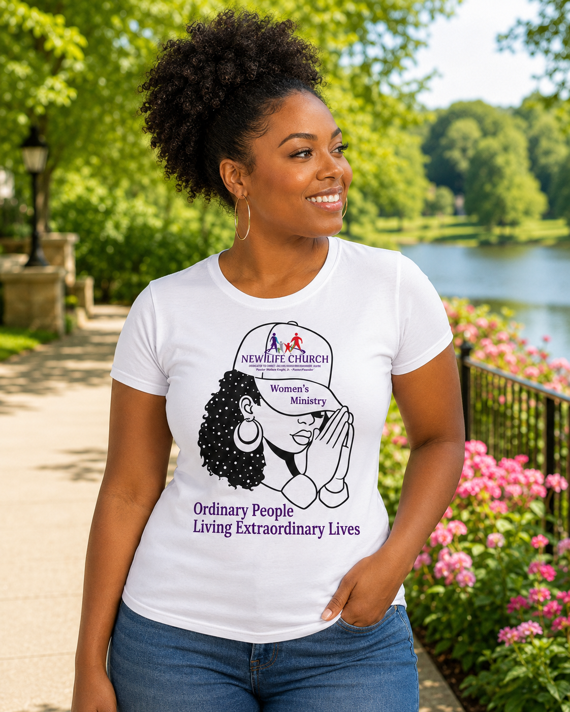 New Life Church Women’s Ministry T-Shirt – Ordinary People Living Extraordinary Lives