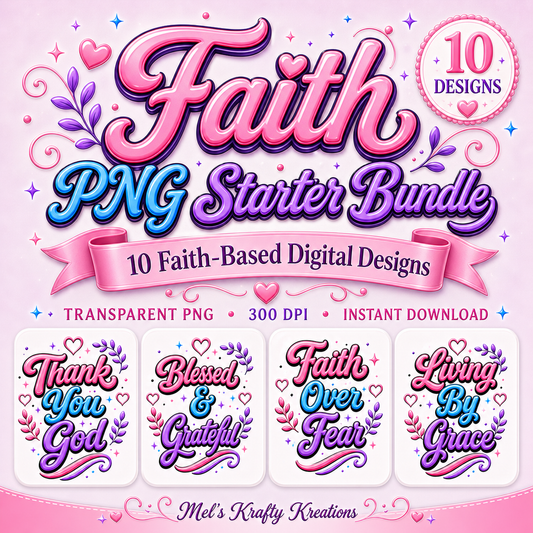 Faith PNG Starter Bundle – Digital Download